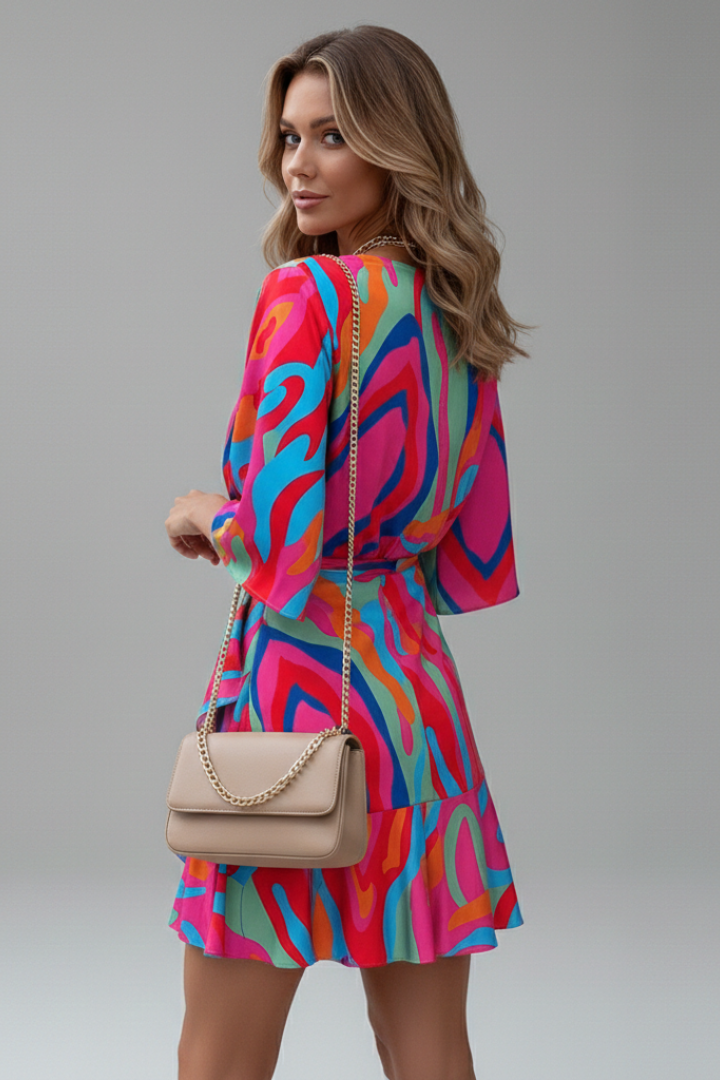 Elodie | Robe Mini Style Wrap pour Femme