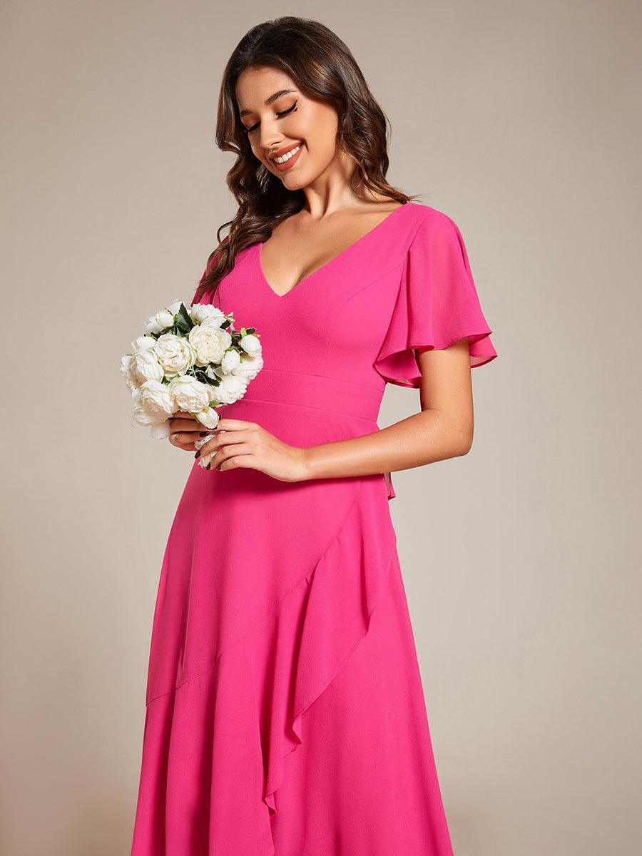 Moreeza | Robe de demoiselle d'honneur fluide en chiffon