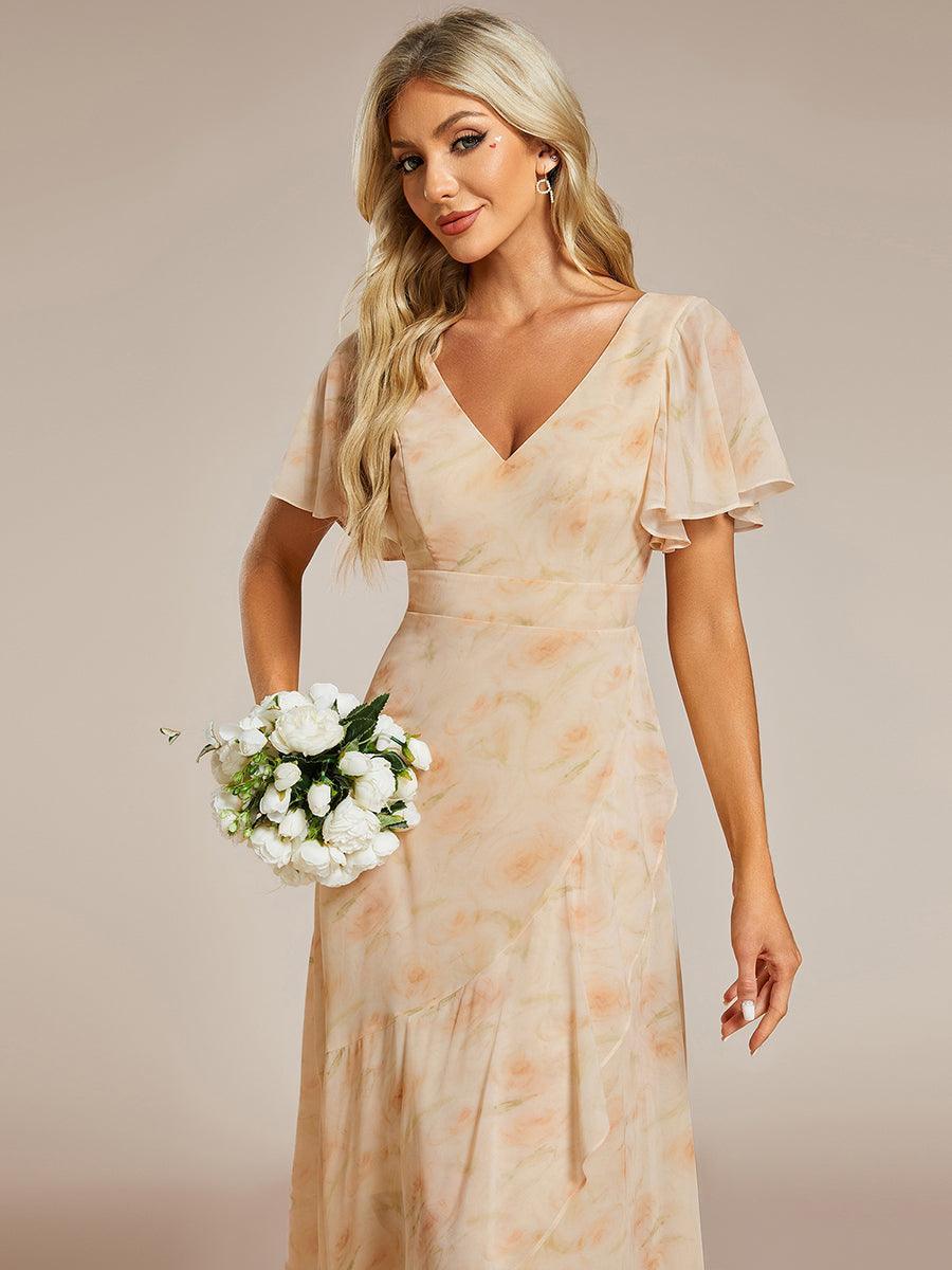 Moreeza | Robe de demoiselle d'honneur fluide en chiffon