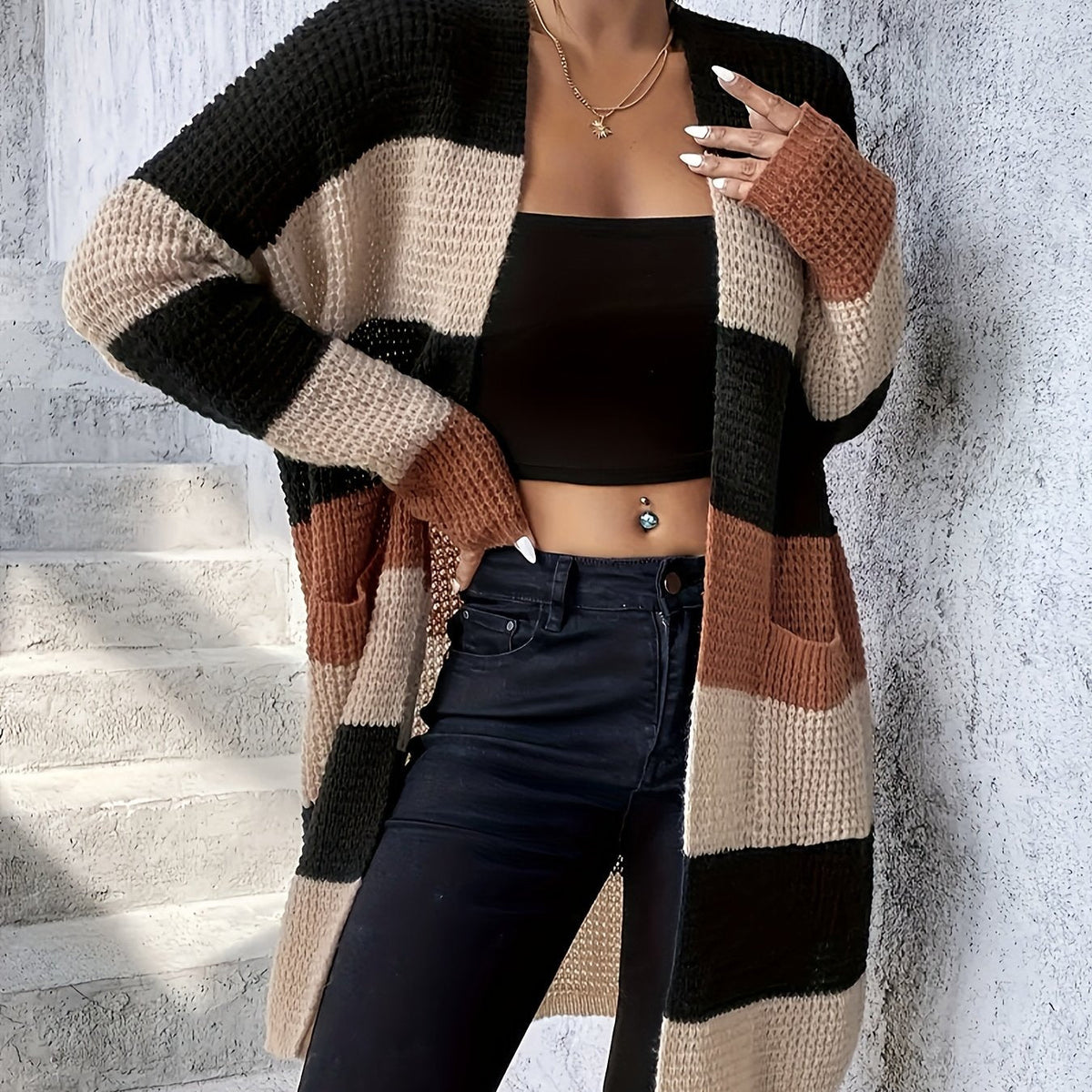 Bronwyn | Cardigan Longline Coloré