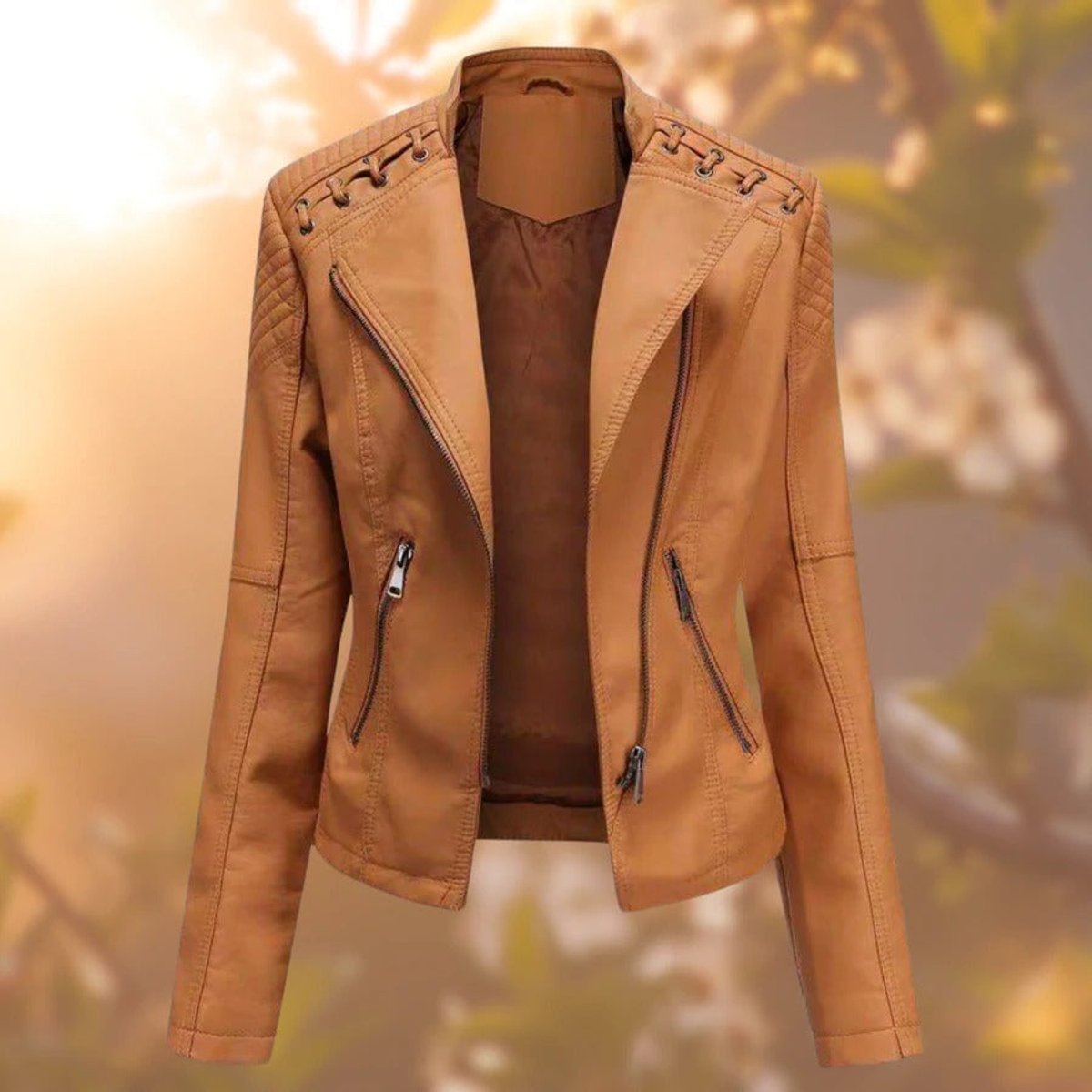 Isabelle | Veste en cuir pour femmes élégante et moderne