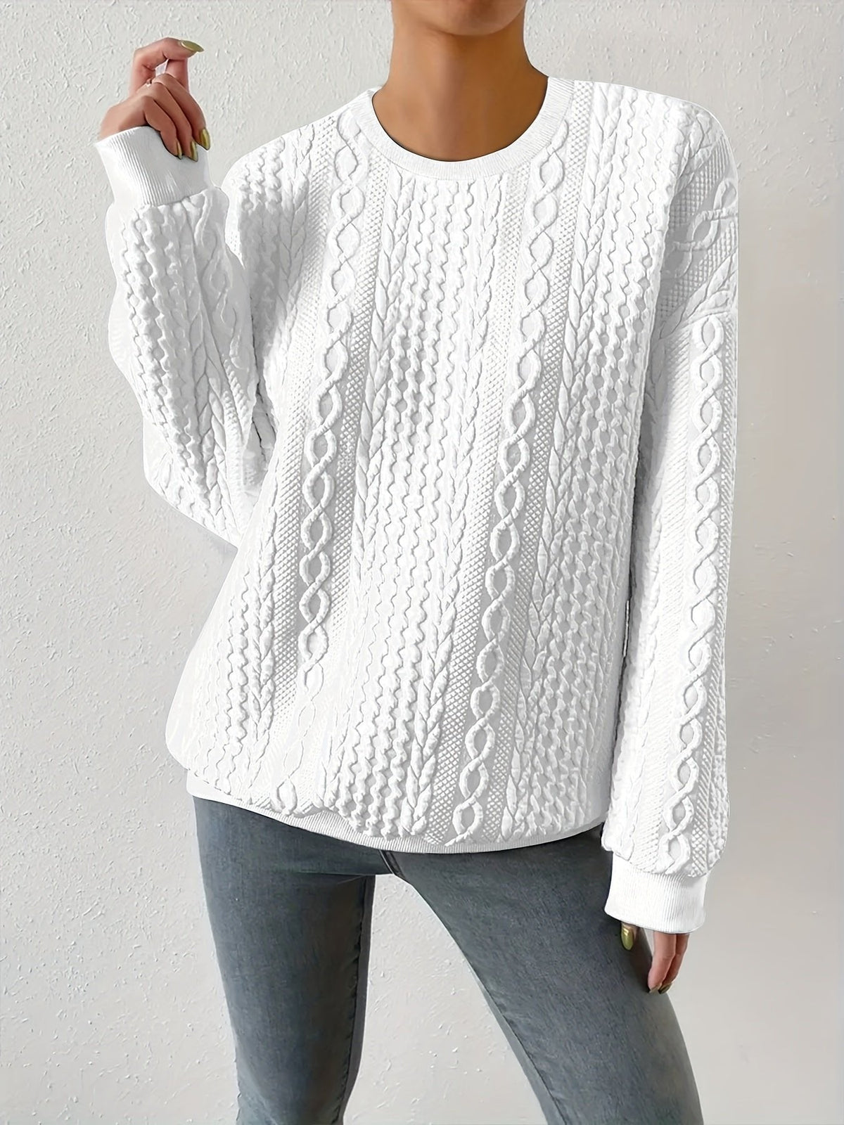 Hannah | Pull en Câble Classique et Confortable pour Femmes