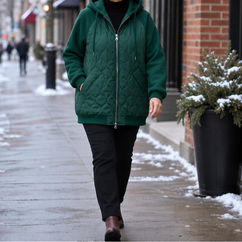Livia | Veste d'hiver chaude et confortable pour femmes avec capuche