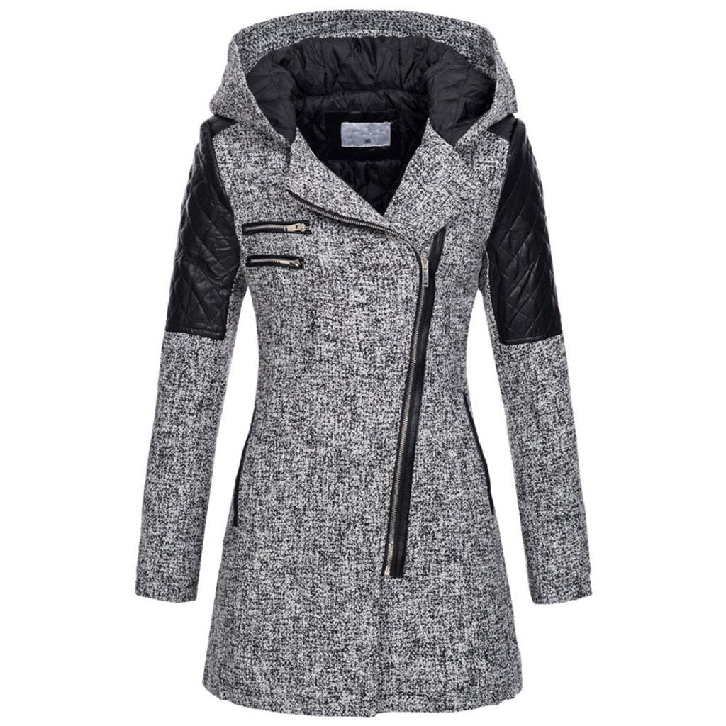 Wendy - Manteau d'Hiver Stylé Cintré avec Capuche