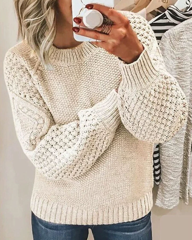 Pull en tricot uni polyvalent