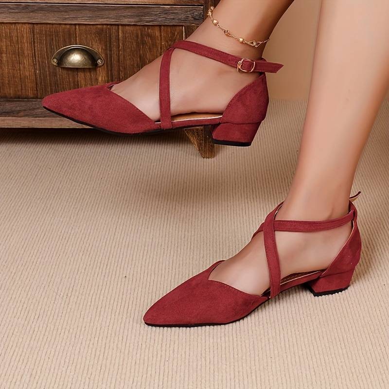 Chaussures Plates À Bout Pointu Avec Bride Pour Femmes | Idéal Pour Usage Quotidien