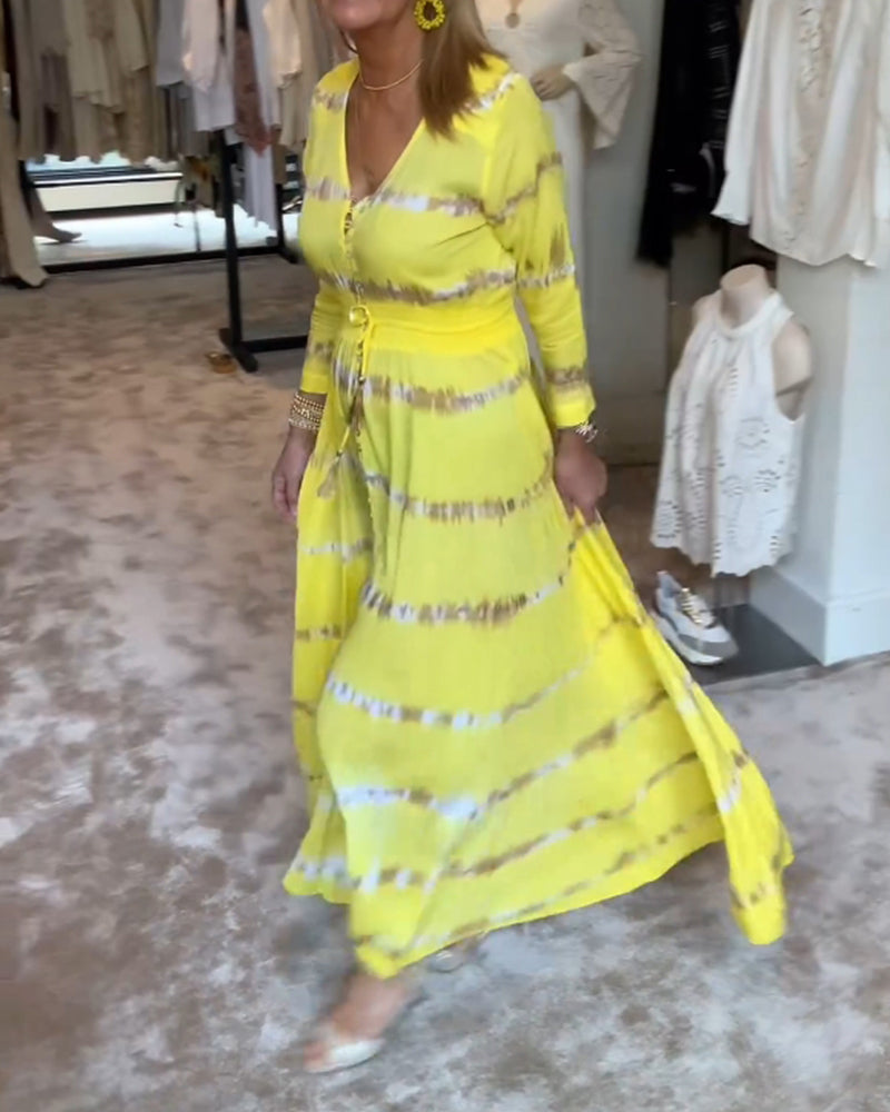 Robe longue élégante de commute pour femmes