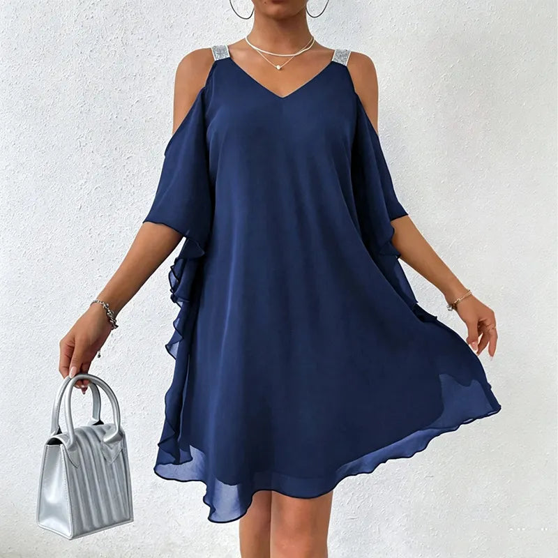 Perlyn | Robe fluide à décolleté en V sans manches
