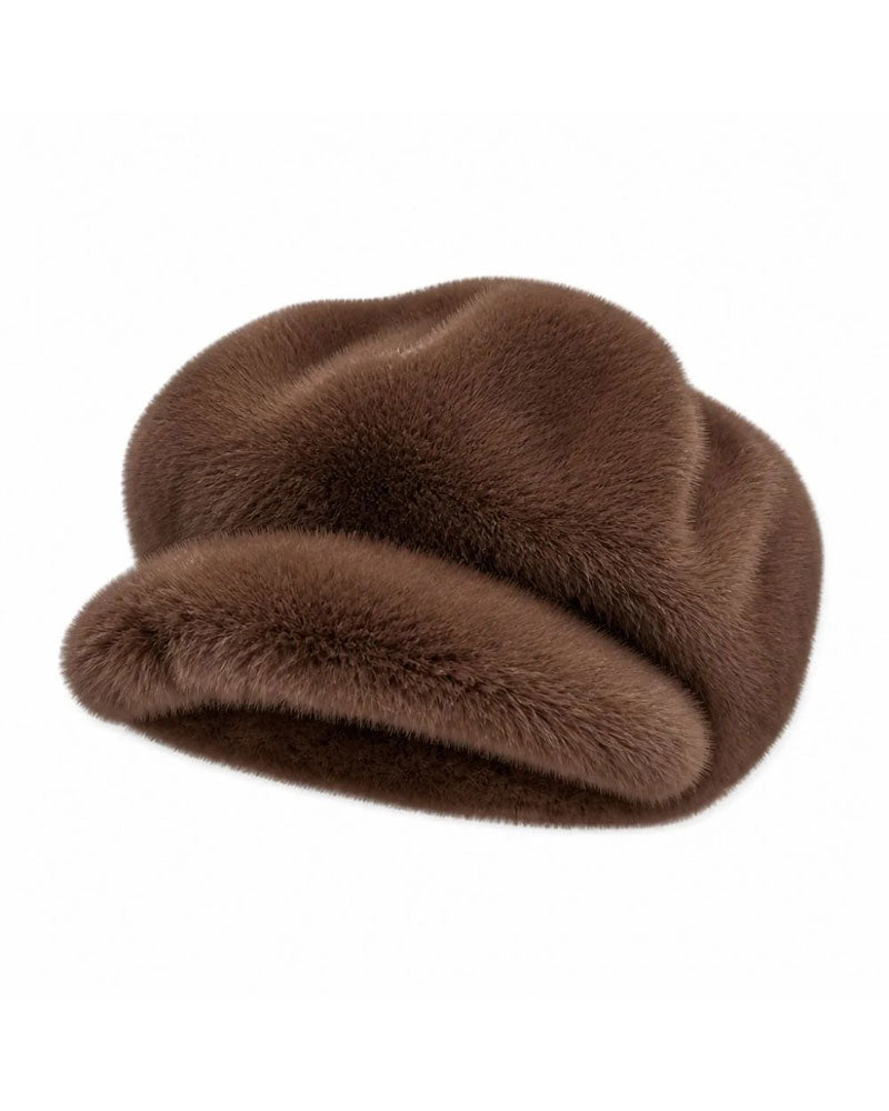 Chapeau Nuage en Fausse Fourrure