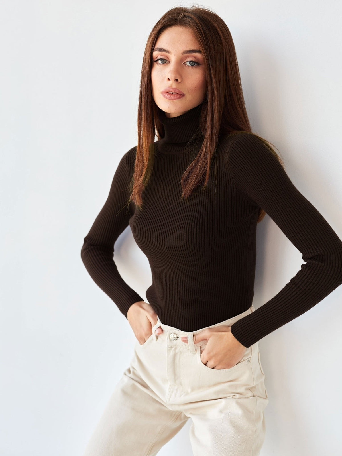 Diana | Pull col roulé classique et polyvalent pour femmes