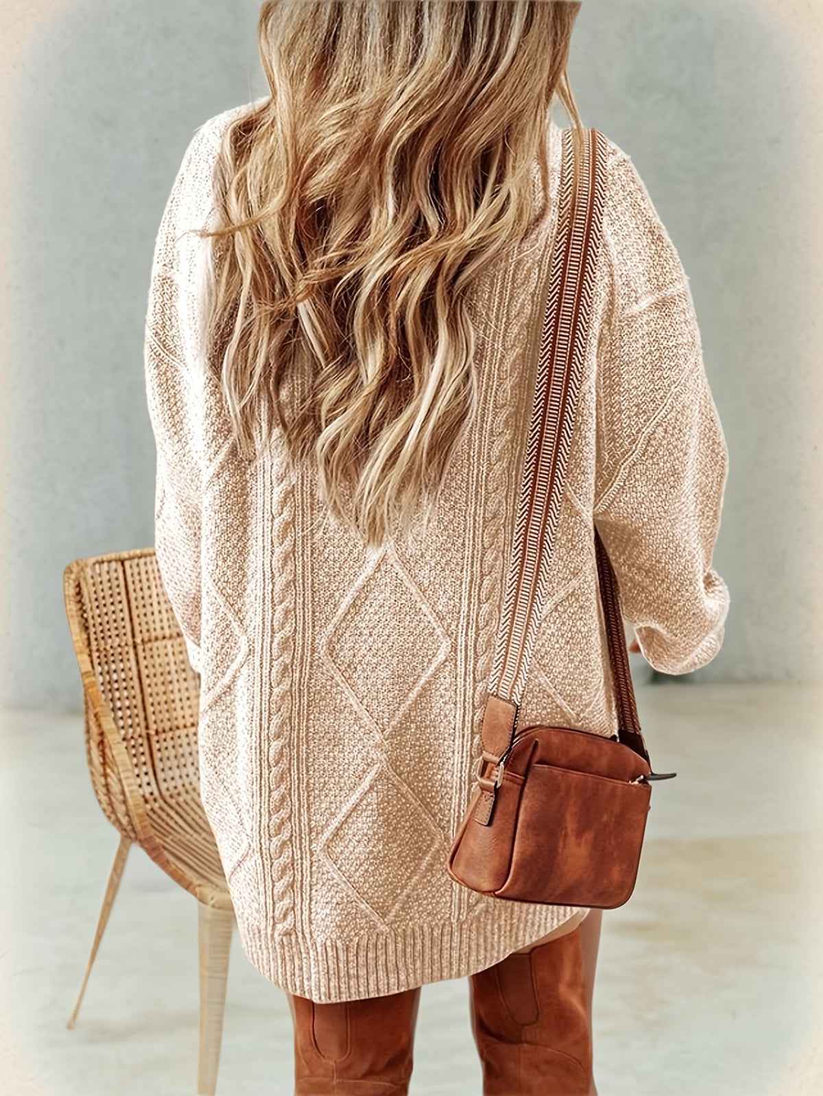 Iris | Robe en Tricot à Câble