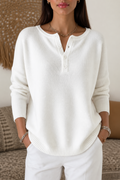 Vanessa | Pull en tricot moderne et polyvalent pour femmes avec décolleté en V