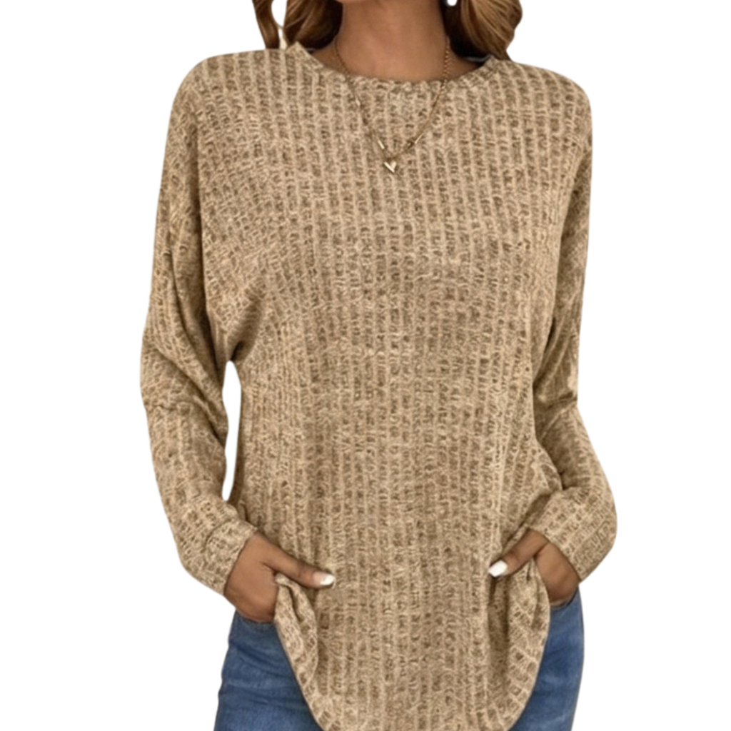 Camilla | Pull en Tricot Oversize Élégant et Confortable avec Texture Waffle