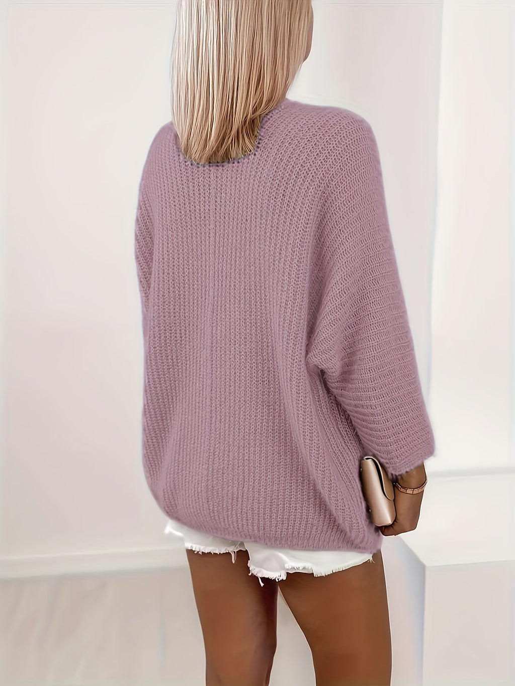 Danielle - Gilet Oversized Élégant en Maille Épais
