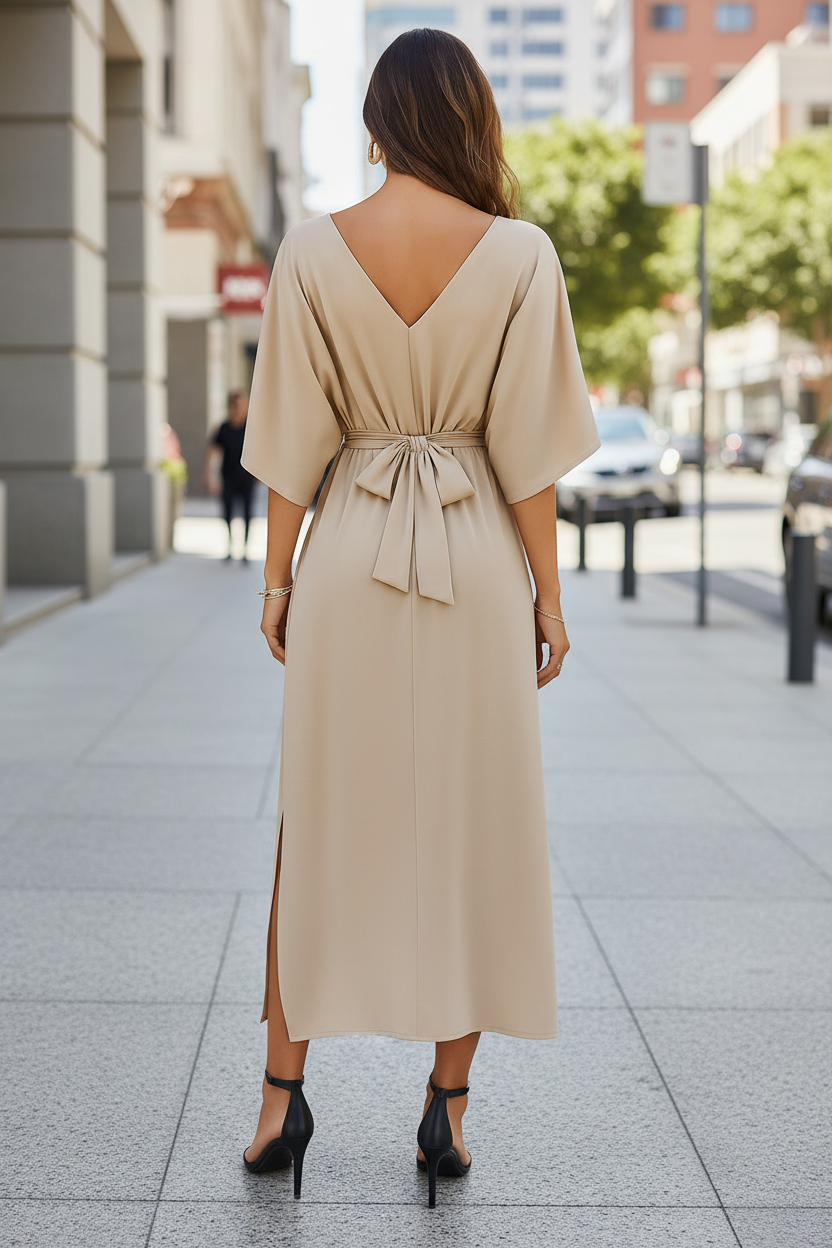 Robe Maxi V-Cou d'Été