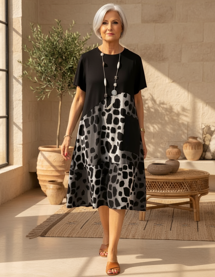 Sherlene - Robe imprimé léopard
