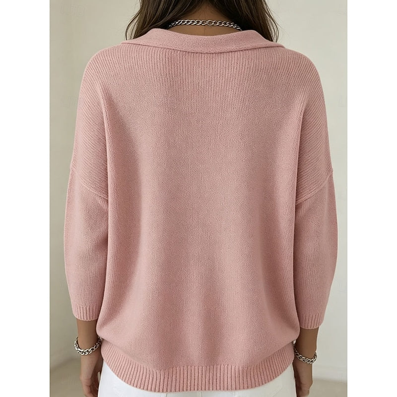 Rebecca - Pull Col Roulé Oversized Élégant