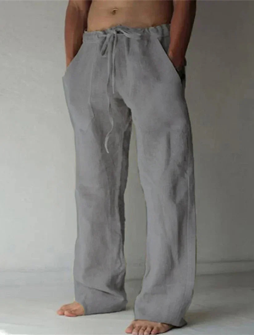Davide - Pantalon en lin décontracté