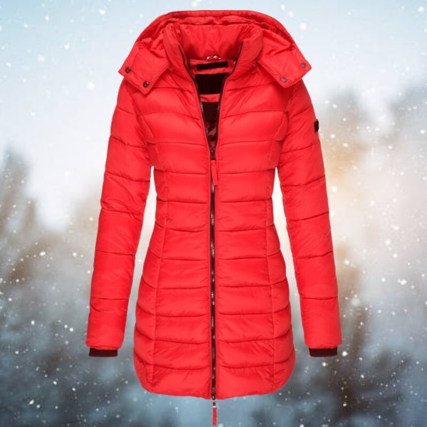 Diane - Manteau d'Hiver Matelassé avec Capuche Élégant