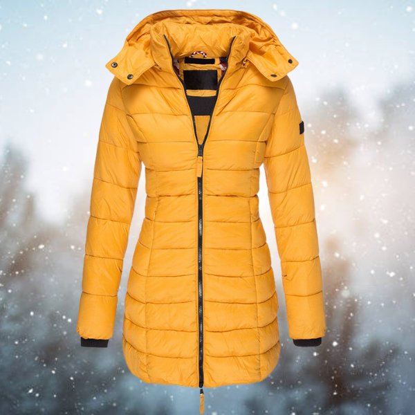 Diane - Manteau d'Hiver Matelassé avec Capuche Élégant