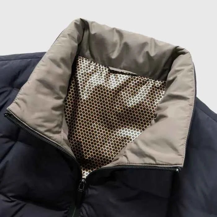 Veste matelassée pour hommes avec col montant