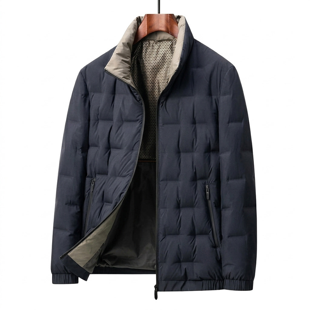 Veste matelassée pour hommes avec col montant