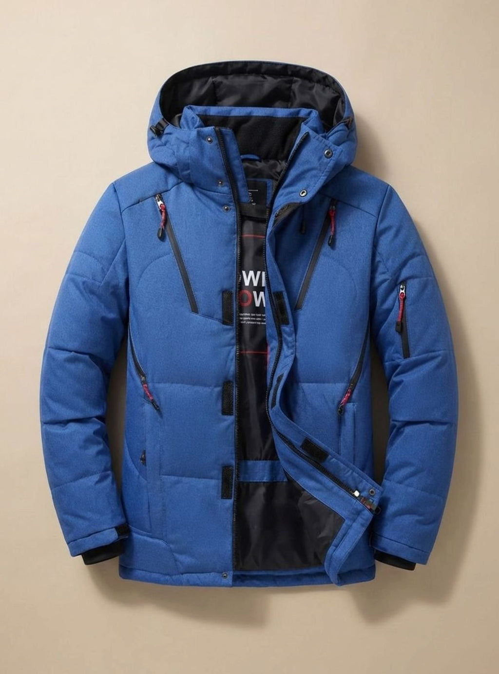 Niklas | Veste d'hiver pour hommes, chaude, rembourrée, avec capuche, coupe-vent