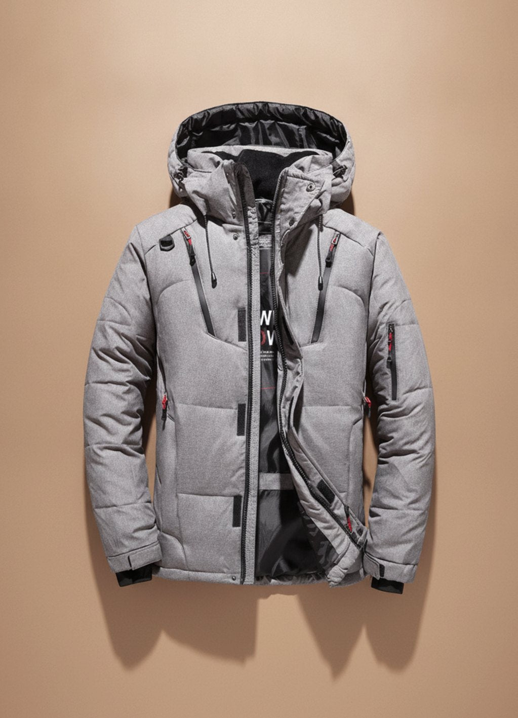 Niklas | Veste d'hiver pour hommes, chaude, rembourrée, avec capuche, coupe-vent
