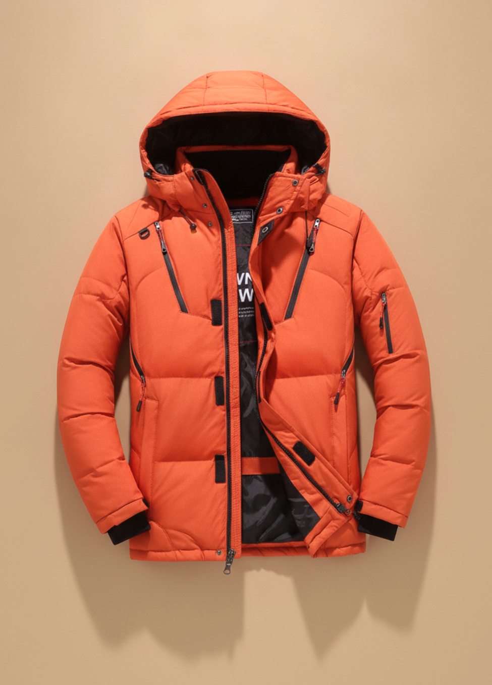 Niklas | Veste d'hiver pour hommes, chaude, rembourrée, avec capuche, coupe-vent
