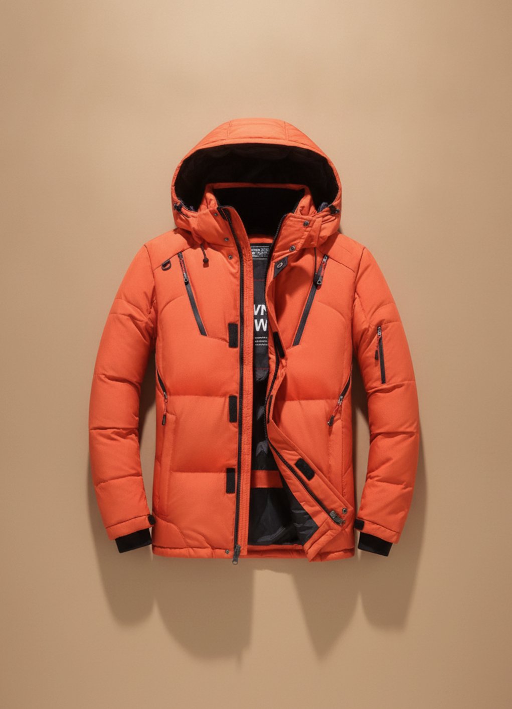 Niklas | Veste d'hiver pour hommes, chaude, rembourrée, avec capuche, coupe-vent