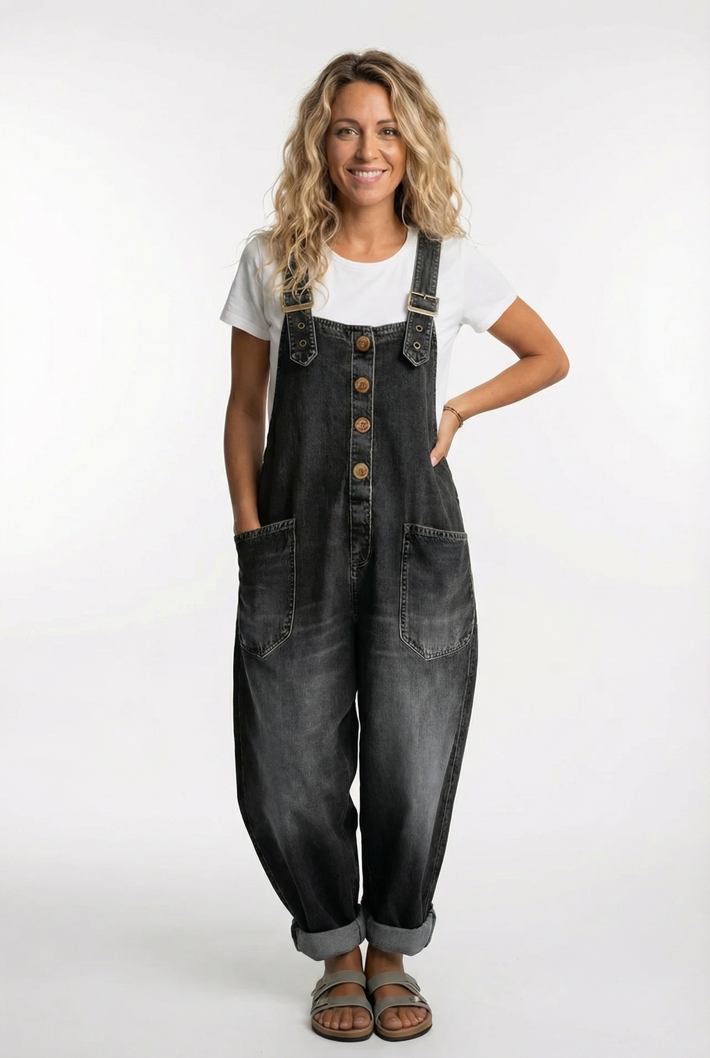 Noelia™ - Salopette en jean ajustable et polyvalente