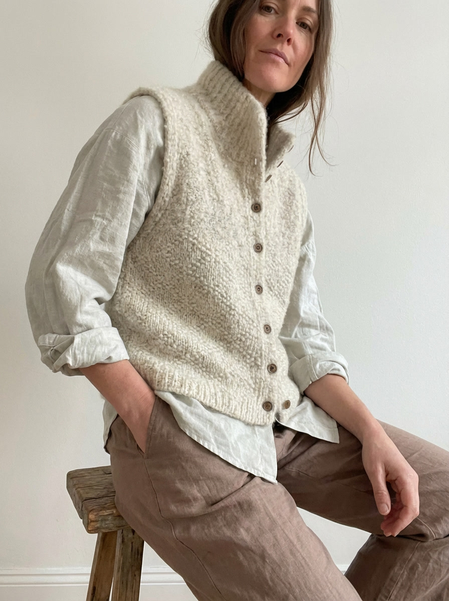 Ingrid™ - Cardigan Élégant Sans Manches