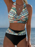 Valentina | Maillot de bain géométrique pour femmes avec décolleté en V