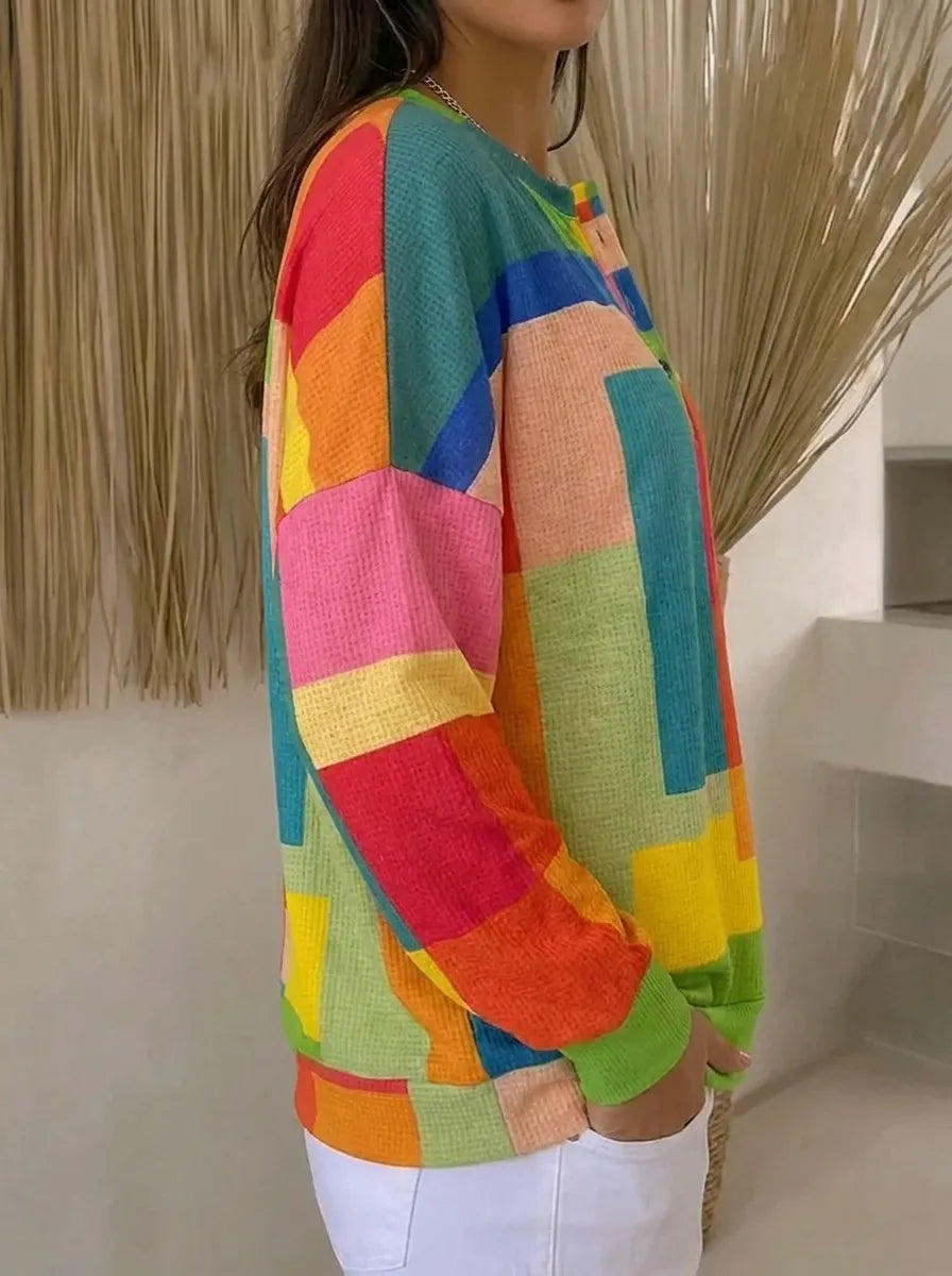 Suzanne - Pull Vintage Élégant avec Boutons