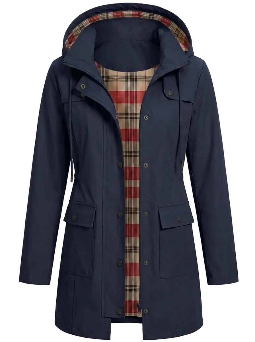 Caroline - Parka à Capuche Imperméable et Élégante