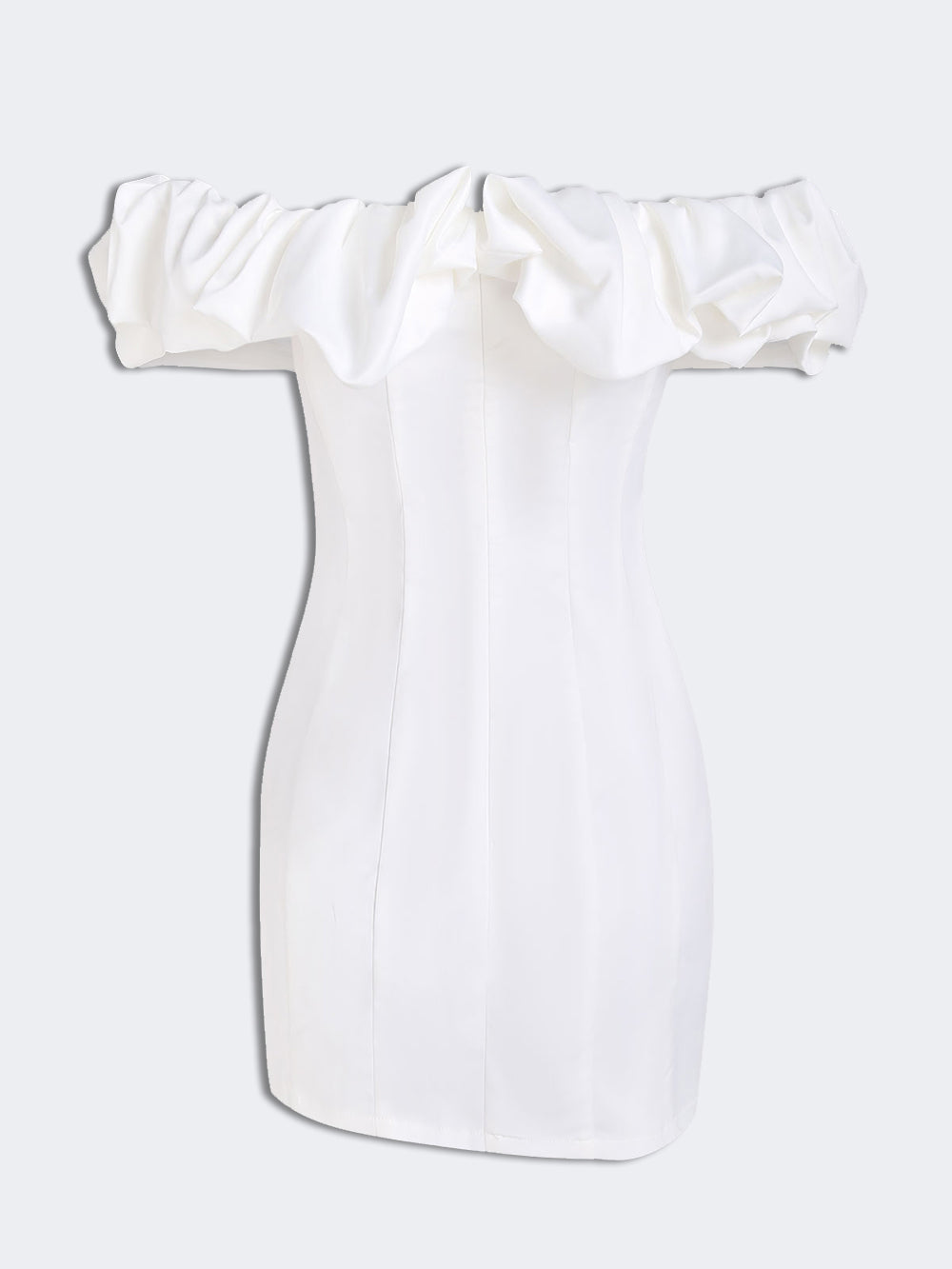 Robe Mini d'Été pour Femmes | Sans Bretelles avec Volants