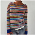 Nathalie - Pull Vintage Tricoté Élégant