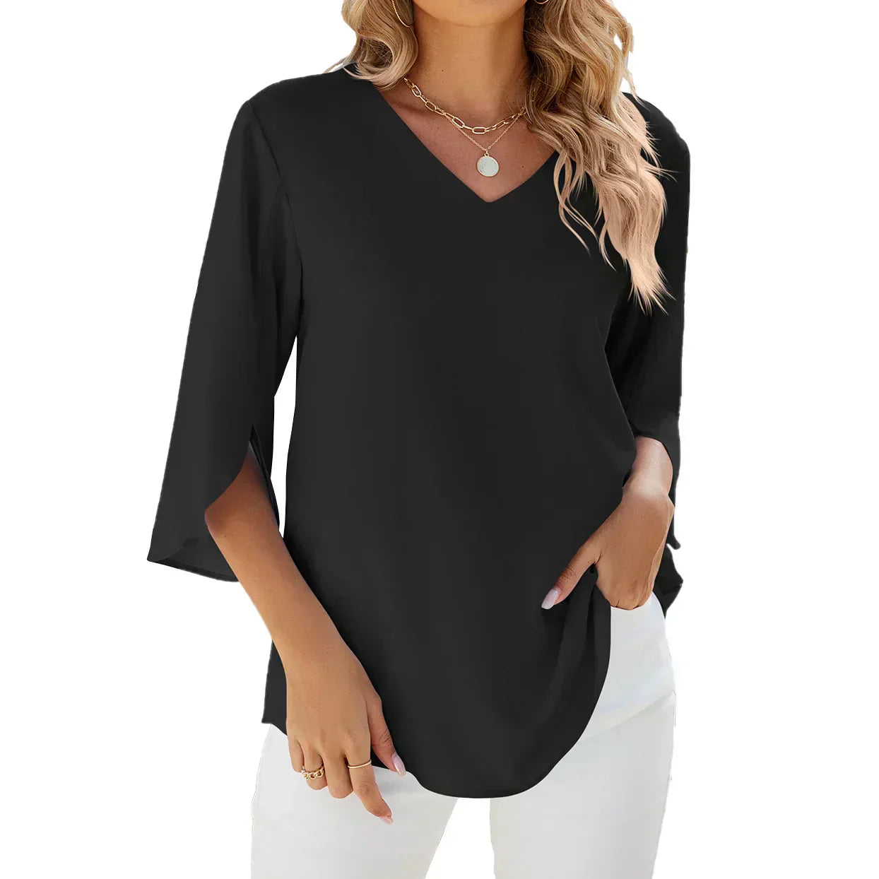 Belinda™ | Blouse à décolleté en V