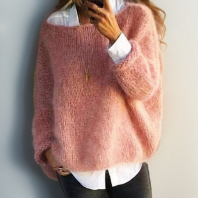 Ingrid - Pull Oversized Élégant en Tricot