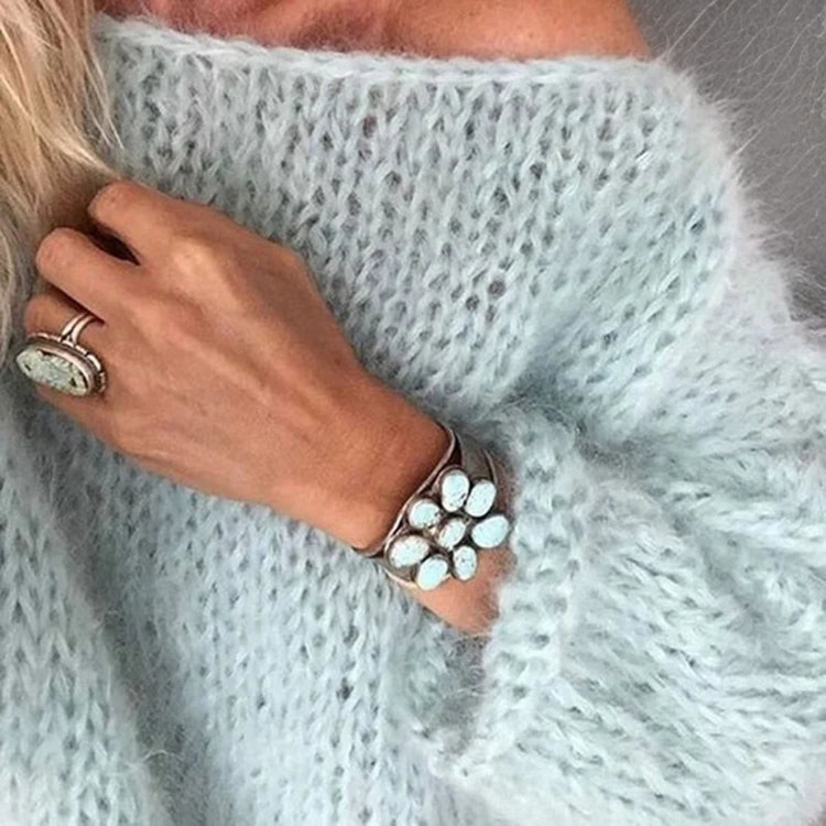 Ingrid - Pull Oversized Élégant en Tricot