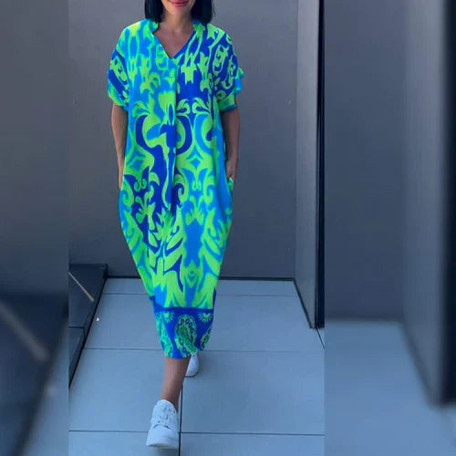 Elena™ – Robe Fleurie Élégante