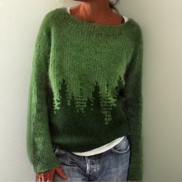Nadine - Pull Oversized en Maille Épais et Stylé