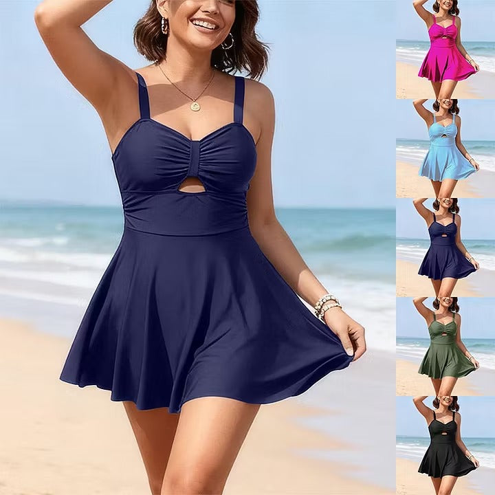 Elvanna | Maillot de bain féminin avec jupe évasée