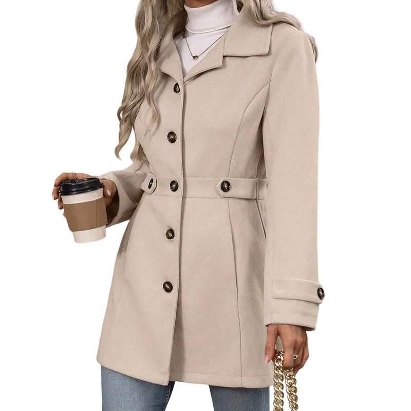 Isavelle | Manteau élégant en mélange de laine pour femmes