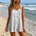 Donata | Haut de plage léger avec un délicat motif floral