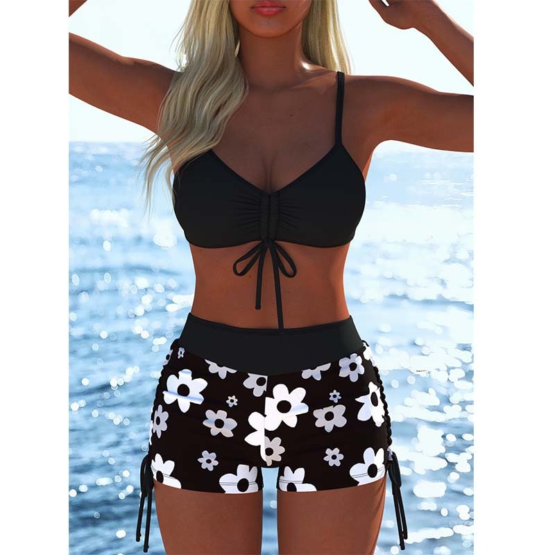 Emelita | Ensemble de maillot de bain accrocheur avec style short