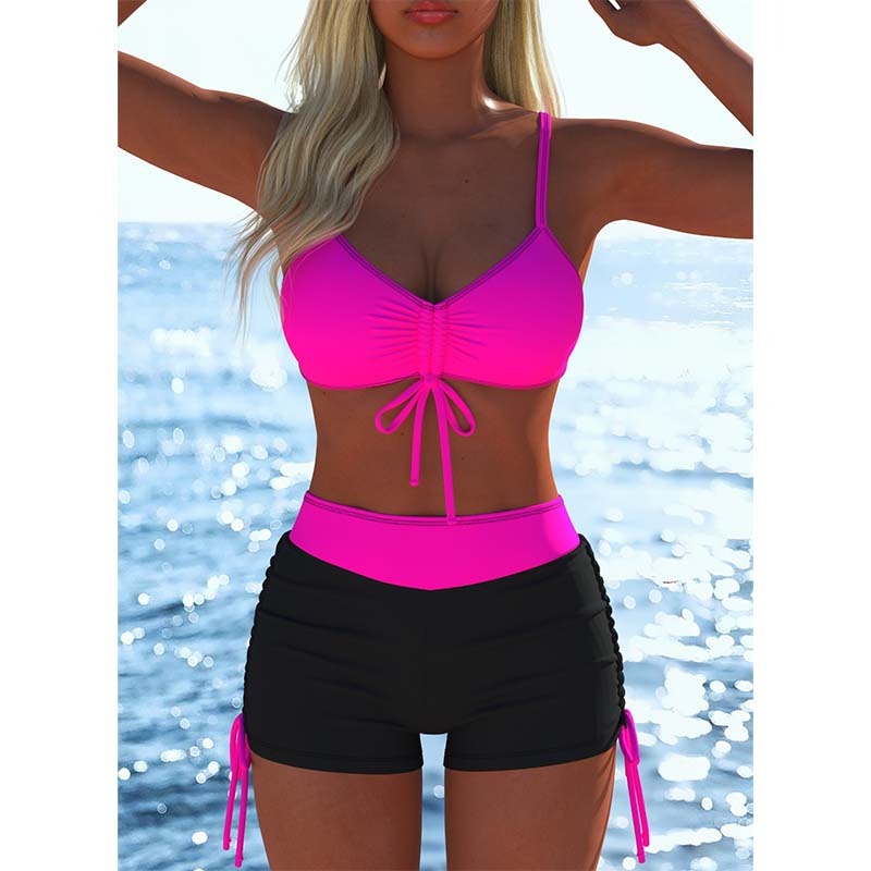 Emelita | Ensemble de maillot de bain accrocheur avec style short