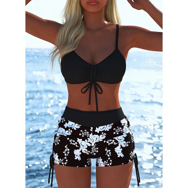 Emelita | Ensemble de maillot de bain accrocheur avec style short