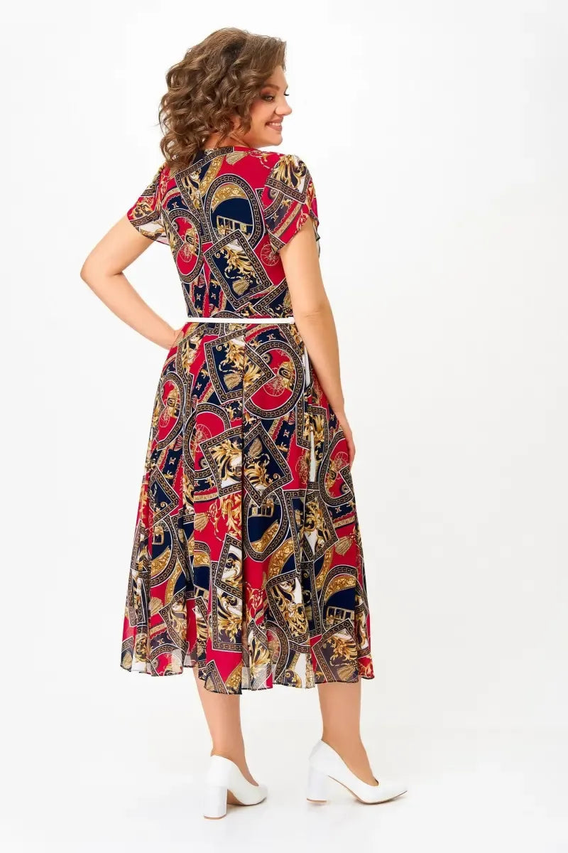 Peciana | Robe en chiffon respirant avec coupe en A