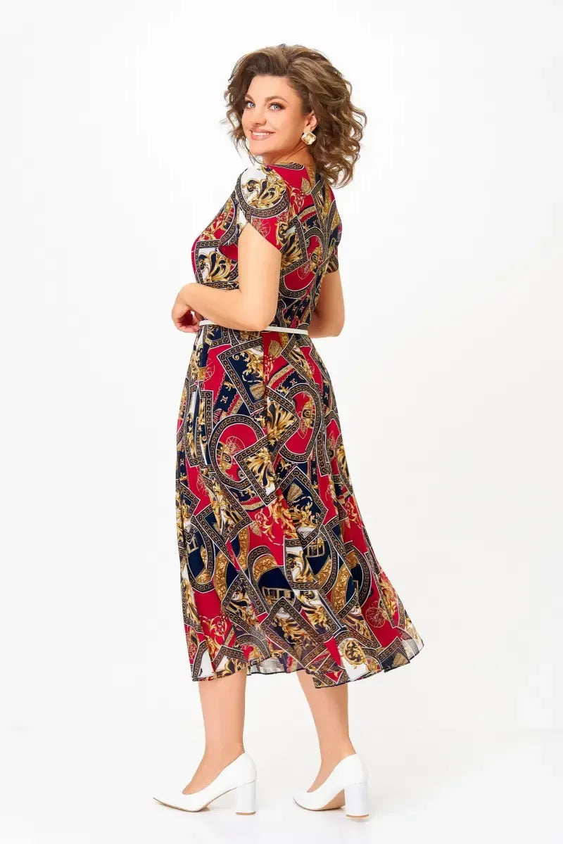 Peciana | Robe en chiffon respirant avec coupe en A
